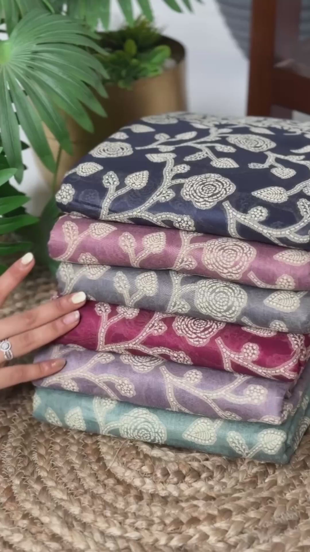 Flowing cotton silk texture with organic flower patterns makes this saree a perfect balance of tradition and ease 🪷